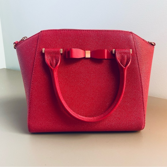 Ted Baker Handbags - Ted Baker London Janne Bow Leather Satchel